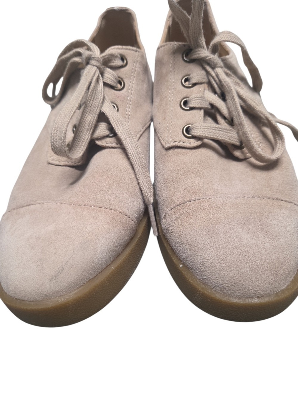 Vionic Women's Suede Lace-Up Loafer Light Taupe - Picture 6 of 9